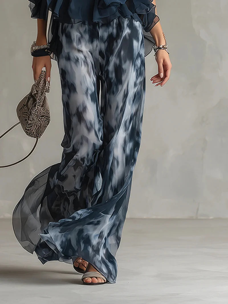 Noemí | Conjunto halter con pantalón de pierna amplia