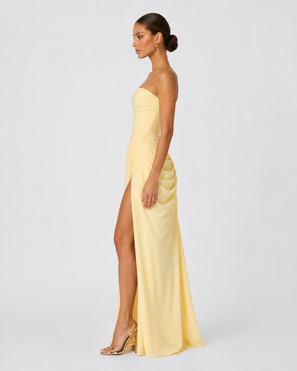 Laura | Vestido largo elegante plisado
