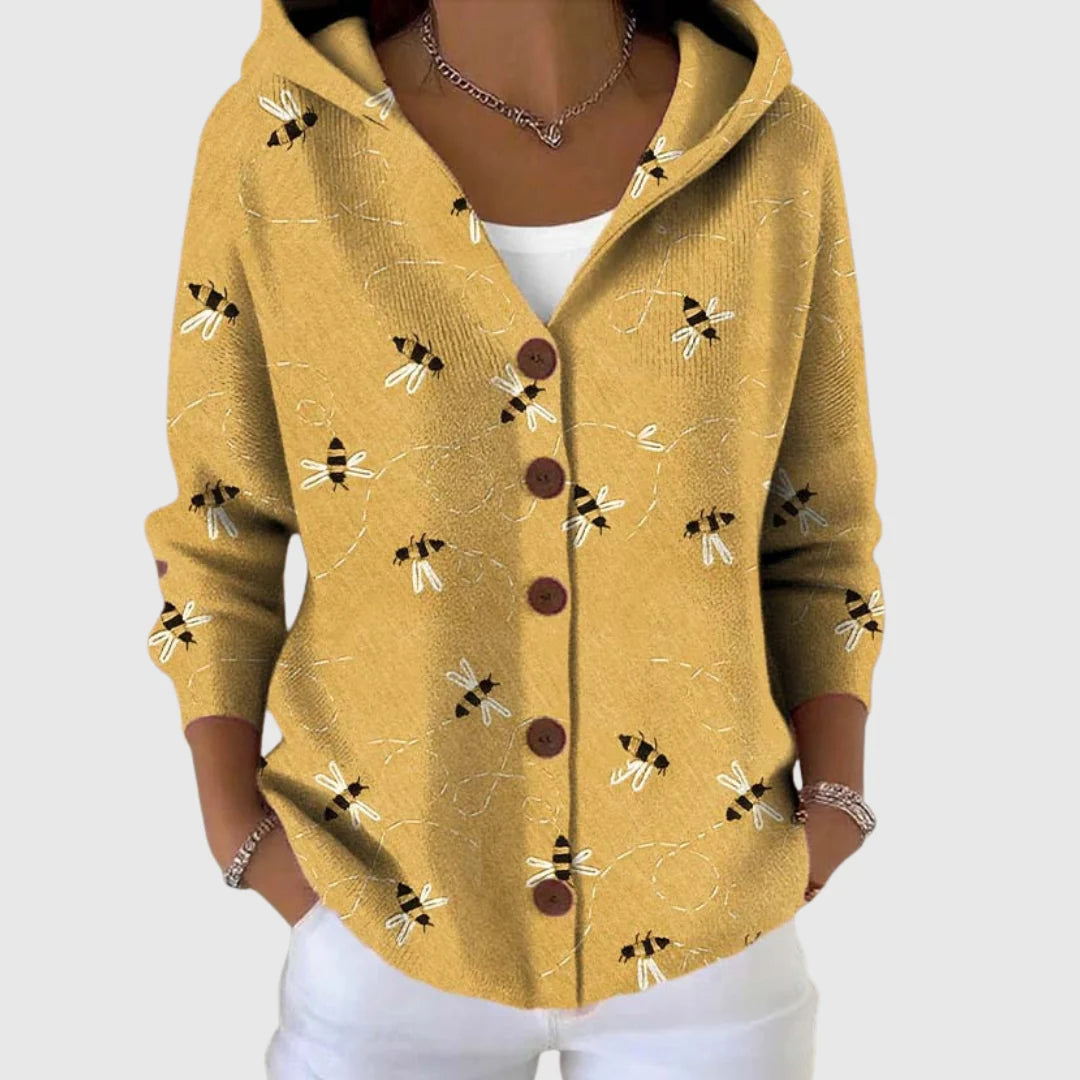 Gloria | Cardigan de punto con capucha