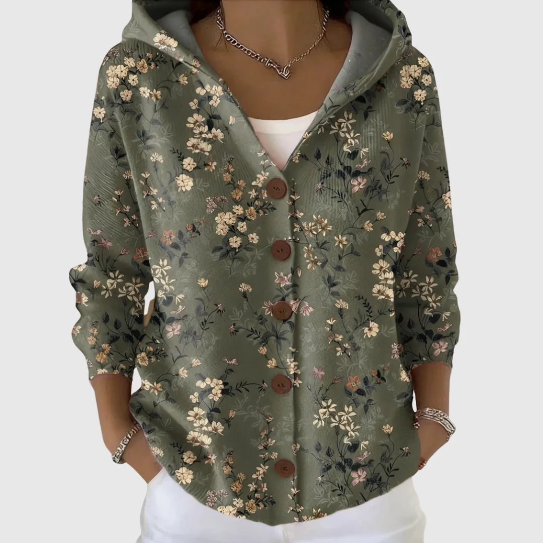 Gloria | Cardigan de punto con capucha