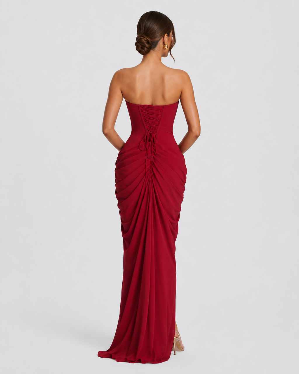 Laura | Vestido largo elegante plisado