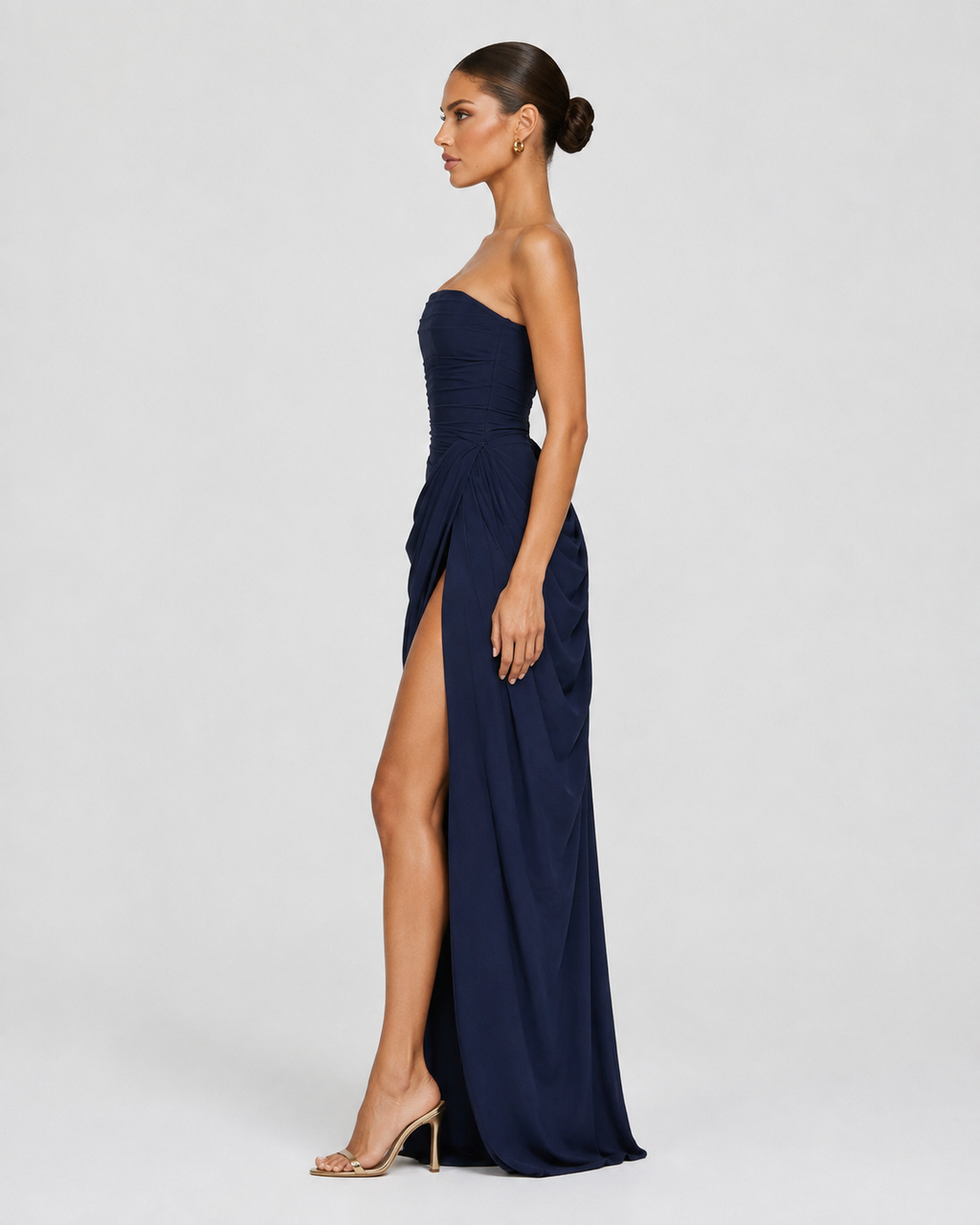 Laura | Vestido largo elegante plisado