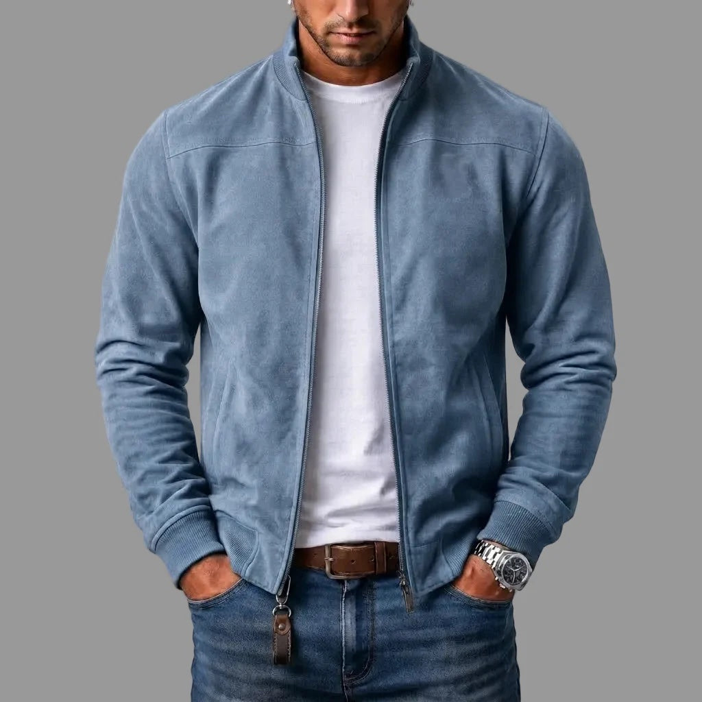 Nico | Chamarra Bomber de Gamuza