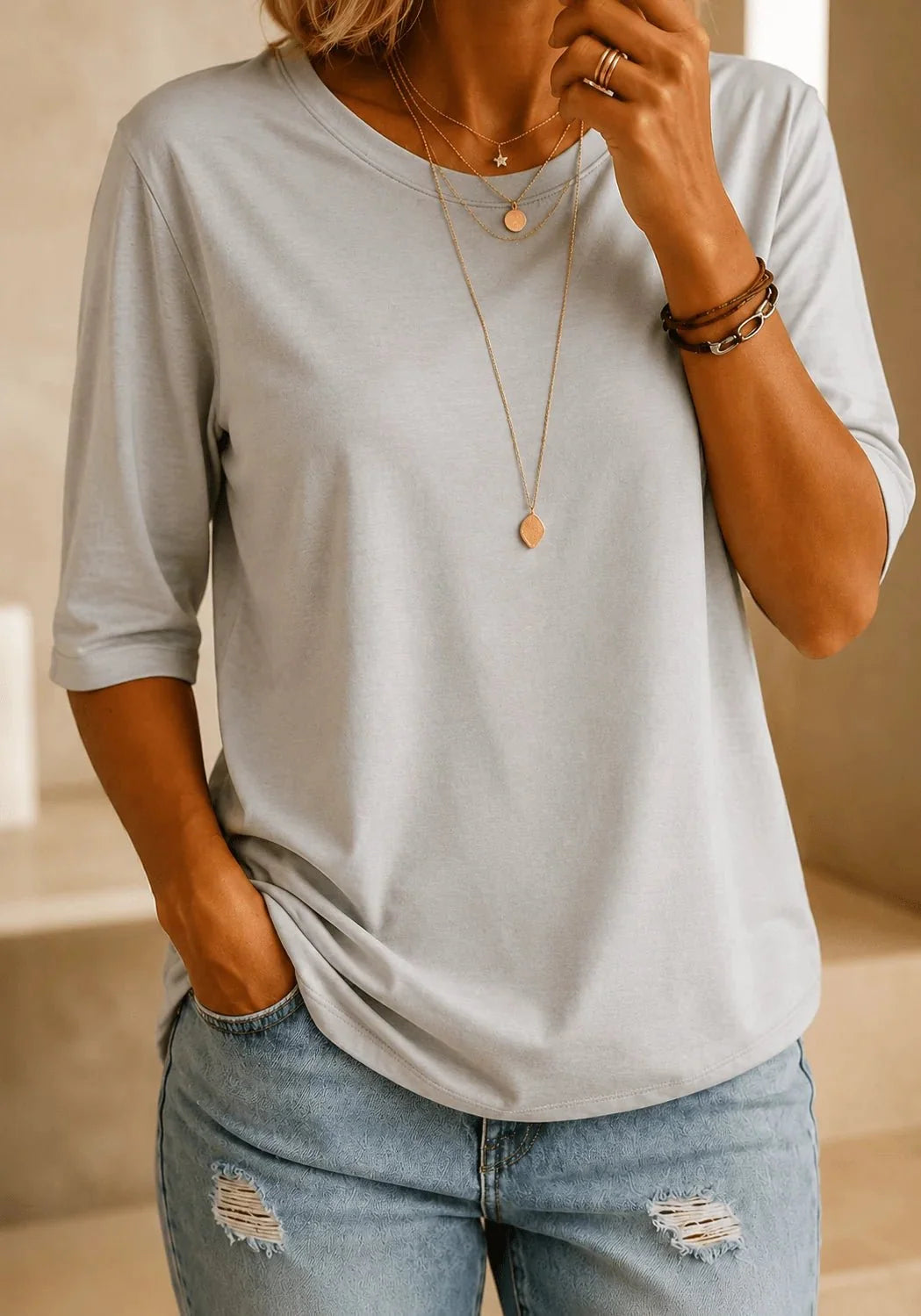 Elena | Blusa Esencial Confort