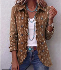Ilenia | Chamarra bohemia animal print con volantes