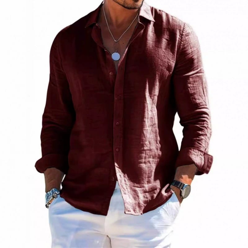 Esteban | Camisa de lino elegante y ligera