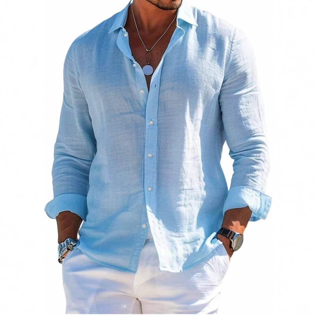 Esteban | Camisa de lino elegante y ligera
