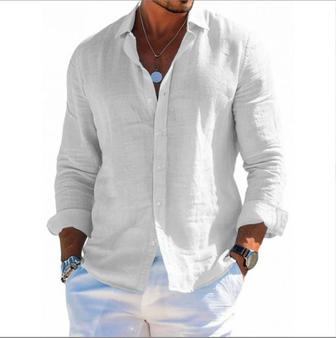 Esteban | Camisa de lino elegante y ligera