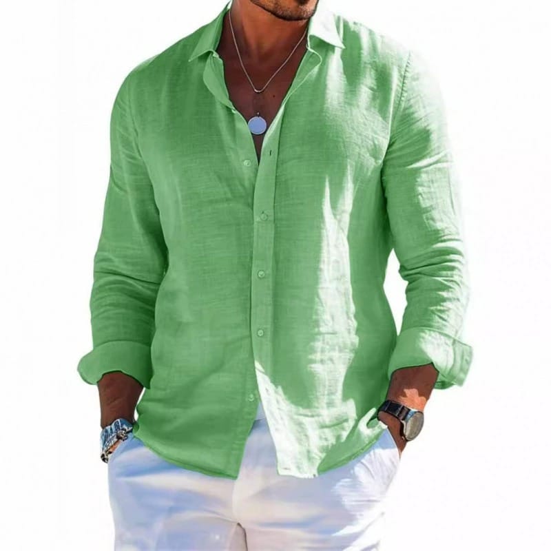 Esteban | Camisa de lino elegante y ligera