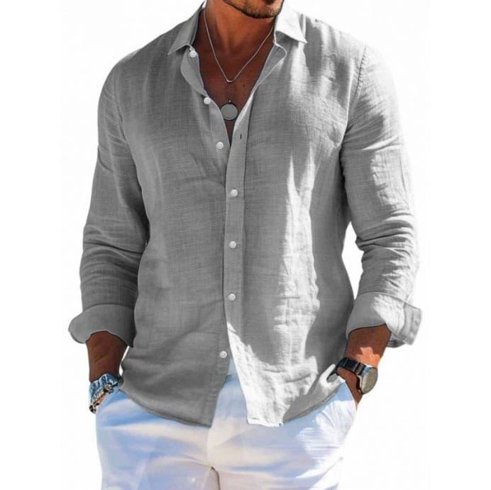Esteban | Camisa de lino elegante y ligera